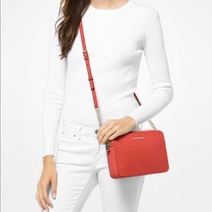 Michael Kors Jet Set East West Leather Crossbody